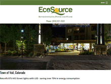 Tablet Screenshot of ecosourcelighting.com